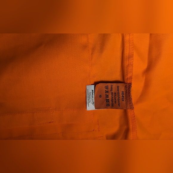 COPY - Orange neon vest with zipper and pockets for men size medium or large - Picture 6 of 8